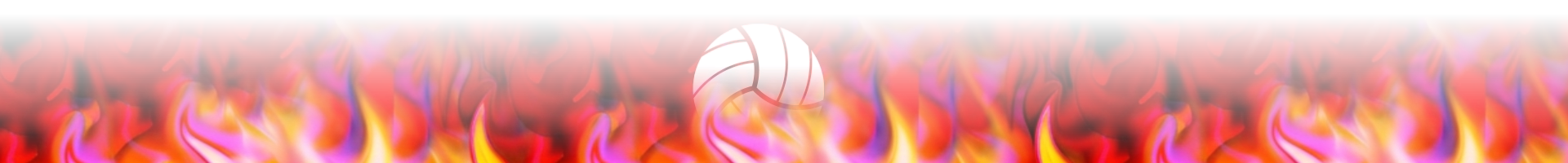 Multicolor blaze with 3 volleyballs on a divider